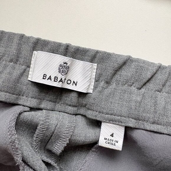 Aritzia Babaton Overtake Pants Relaxed Softly Structured Wide Leg Grey Size 4 - Picture 8 of 9